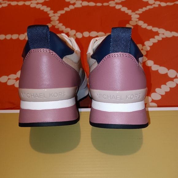 Michael Kors Allie Stride Trainer Lace Up Sneakers - Picture 8 of 14